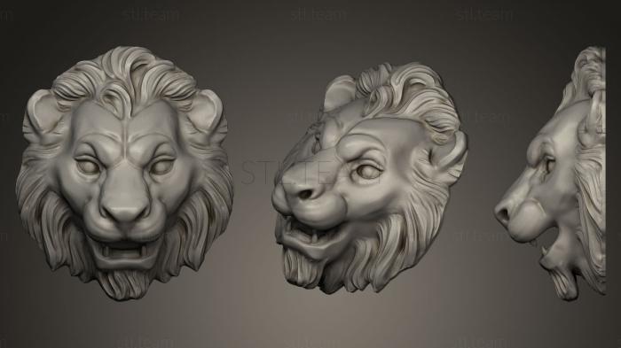 3D model Lion Head 02 (STL)